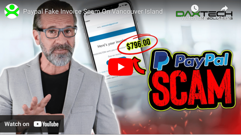 PayPal Invoice Scam Targets Victoria & Vancouver Island Companies